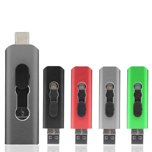 3-in-1 USB Flash Drive USB 2.0 & Type-c & Micro USB 256GB