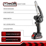 WOSAI 20V 6 Inch Mini Electric Chainsaw