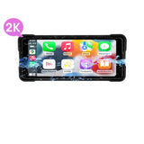7 Inch Motorcycle GPS with Wireless CarPlay and Android Auto IPX7 Waterproof