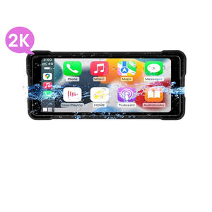 7 Inch Motorcycle GPS with Wireless CarPlay and Android Auto IPX7 Waterproof