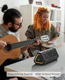 40W Outdoor Bluetooth Speaker with Stereo Sound & RGB Lights