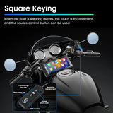 7 Inch Motorcycle GPS with Wireless CarPlay and Android Auto IPX7 Waterproof